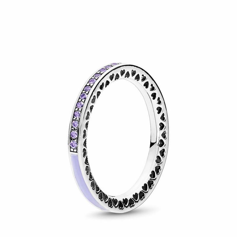 Pandora Radiant Hearts Stackable Ring Outlet NZ, Sterling Silver (958762-LWK)